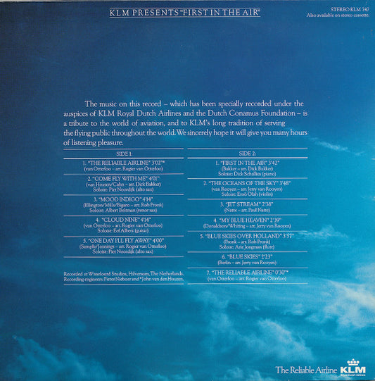 Metropole Orchestra Conducted By Rogier Van Otterloo : First In The Air (LP, Album, Gat)