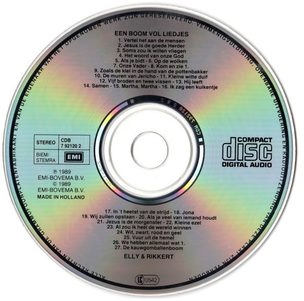 Elly & Rikkert : Een Boom Vol Liedjes (CD, Comp)