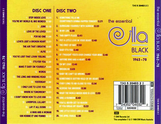Cilla Black : The Essential Cilla Black 1963-1978 (2xCD, Album, Comp)
