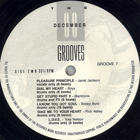 Various : The Grooves - December 88 (LP, Comp)