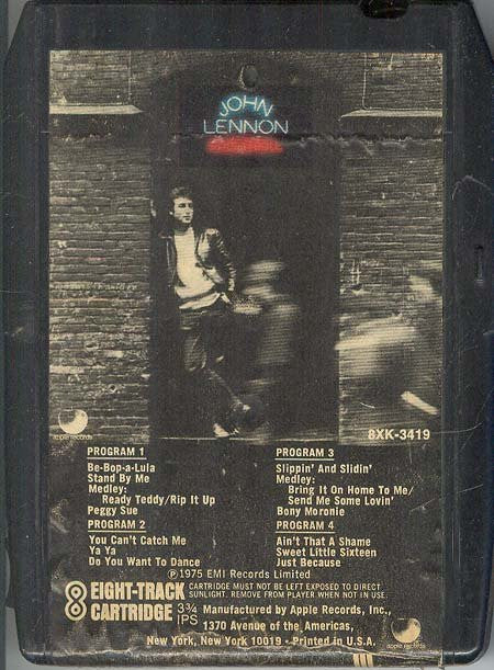 John Lennon : Rock 'N' Roll (8-Trk, Album)