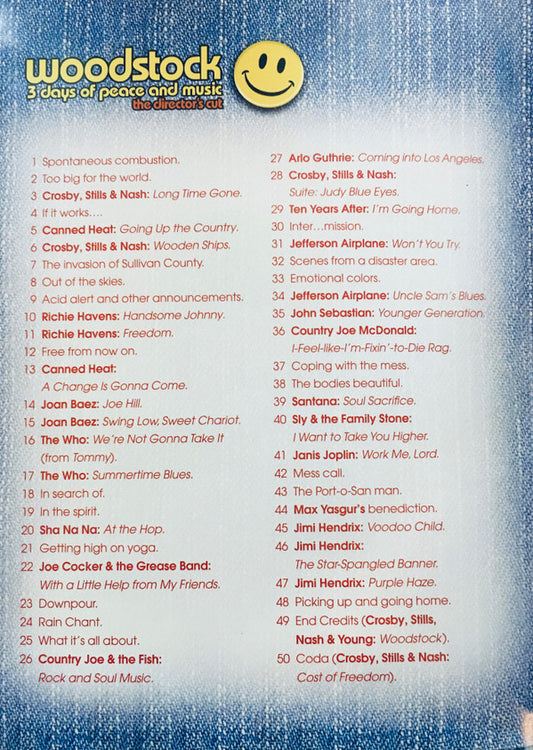 Various : Woodstock: 3 Days Of Peace And Music: Ultimate Collector's Edition (4xDVD-V, Copy Prot., RM, PAL)