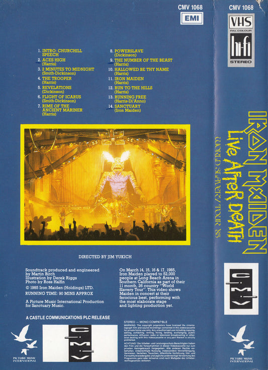 Iron Maiden : Live After Death (World Slavery Tour '85) (VHS, PAL)
