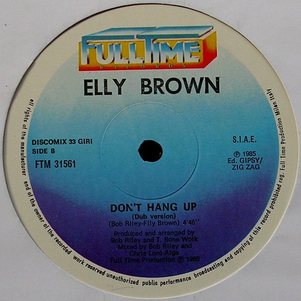 Elly Brown : Don't Hang Up (12")