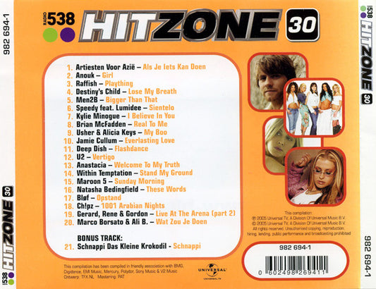 Various : Radio 538 Hitzone 30 (CD, Comp + DVD-V, Comp)