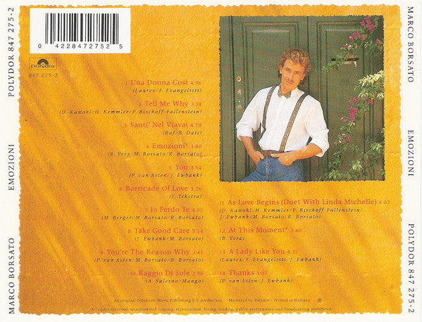 Marco Borsato : Emozioni (CD, Album)