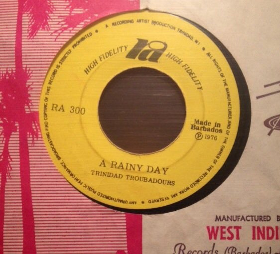Tony Ricardo, The Trinidad Troubadours Band : Please Come Back / A Rainy Day (7")