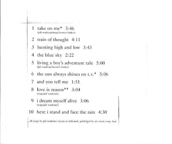 a-ha : Hunting High And Low (CD, Album, RE, RP)