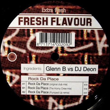 DJ Glenn B vs. DJ Deon : Rock Da Place (12")