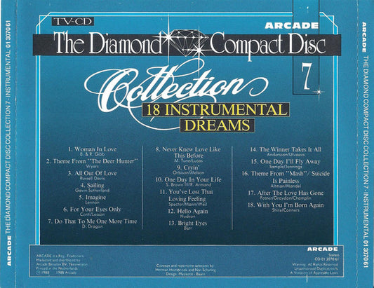 The Diamond Orchestra : The Diamond Compact Disc Collection 7 - 18 Instrumental Dreams (CD, Comp)