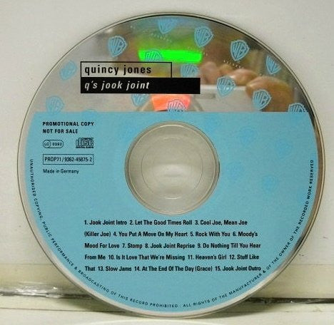 Quincy Jones : Q's Jook Joint (CD, Album, Promo)