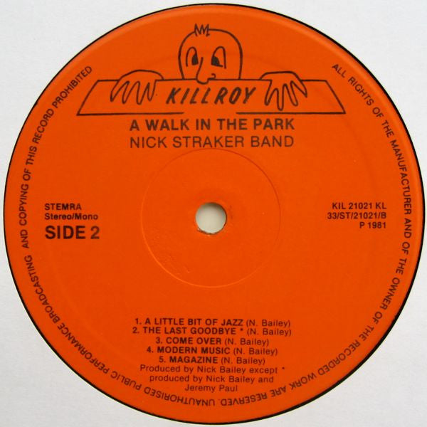 Nick Straker Band : A Walk In The Park (LP, Album)