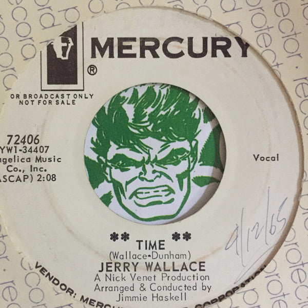 Jerry Wallace : Time / Rainbow (7", Single, Promo)