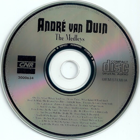 André van Duin : The Medleys (CD, Album)