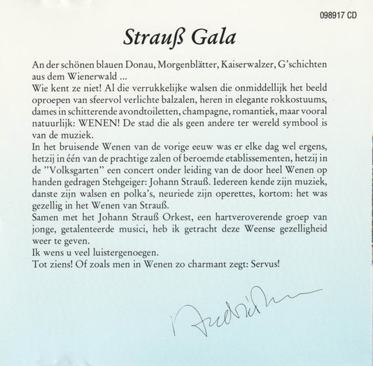 André Rieu En Het Johann Strauß Orchestra : Strauß Gala (CD, Album)