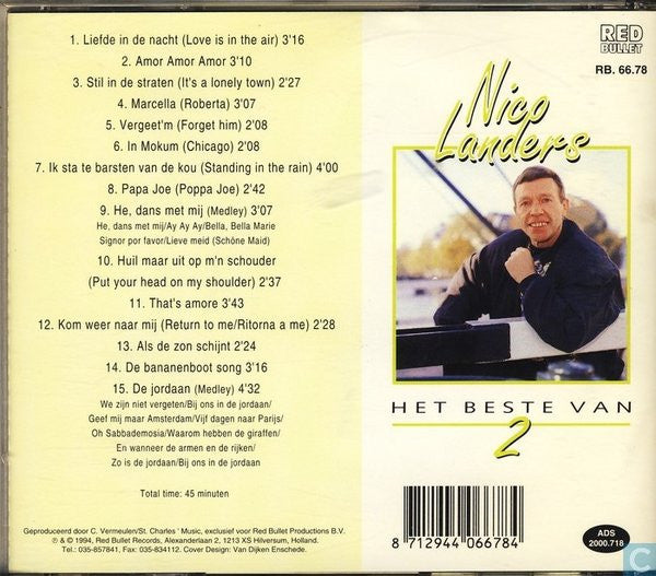 Nico Landers : Het Beste Van 2 (CD)