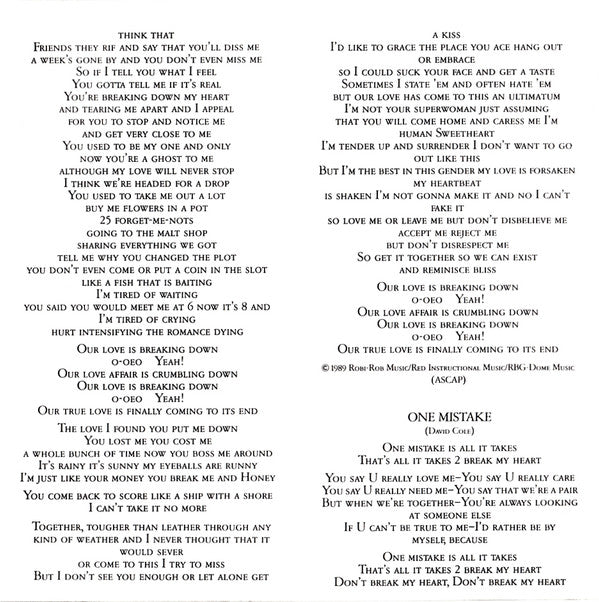 Seduction : Nothing Matters Without Love (CD, Album)