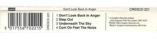 Oasis (2) : Don't Look Back In Anger (CD, Single)