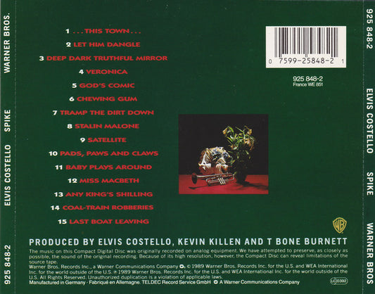 Elvis Costello : Spike (CD, Album)