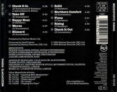 Mezzoforte : Rising (CD, Album, RE)