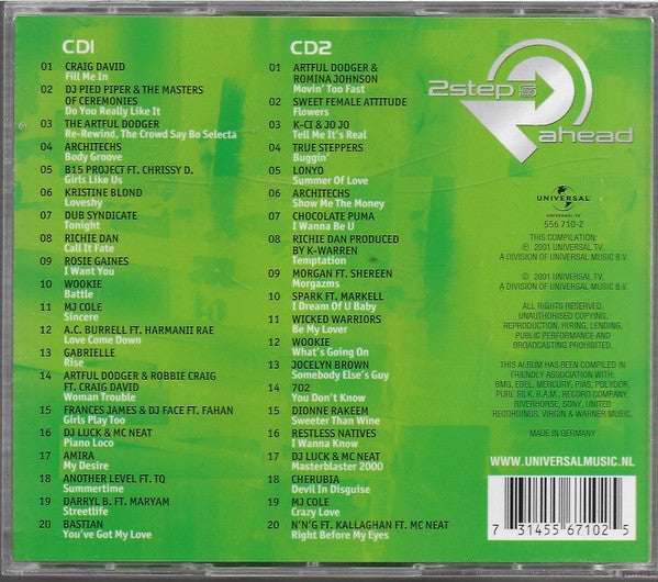 Various : 2Step s Ahead (2xCD, Mixed)