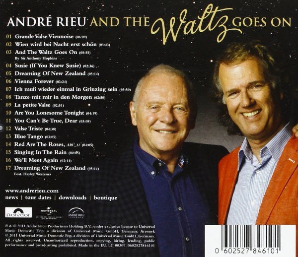 André Rieu And His Johann Strauß Orchestra : André Rieu And The Waltz Goes On (CD, Album)
