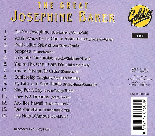 Josephine Baker : The Great Josephine Baker (CD, Comp)