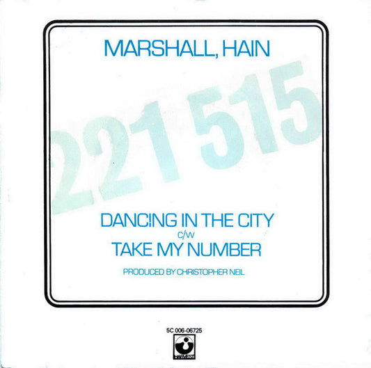 Marshall Hain : Dancing In The City (7", Single)