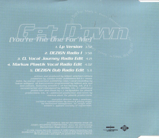 Backstreet Boys : Get Down (You're The One For Me) (CD, Maxi)