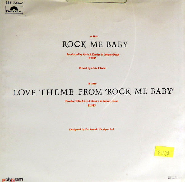 Johnny Nash : Rock Me Baby (7", Single)