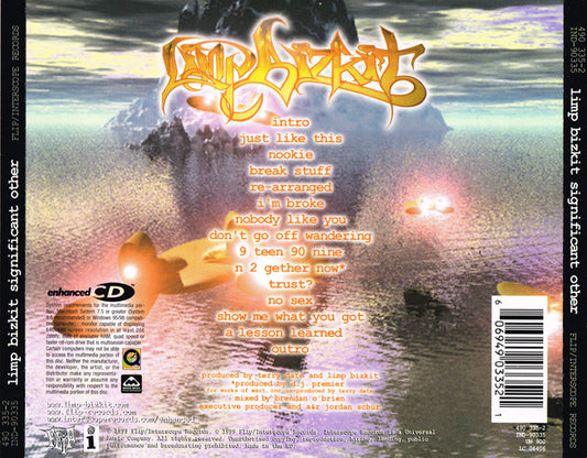 Limp Bizkit : Significant Other (CD, Album, Enh)
