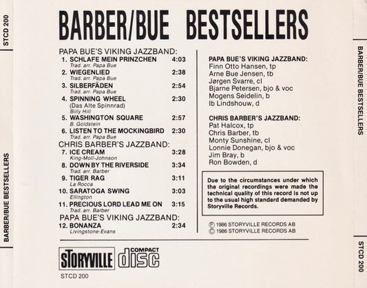 Chris Barber's Jazz Band / Papa Bue's Viking Jazz Band : Barber / Bue Bestsellers (CD, Comp)