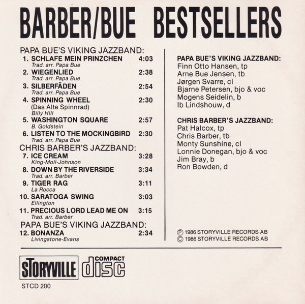 Chris Barber's Jazz Band / Papa Bue's Viking Jazz Band : Barber / Bue Bestsellers (CD, Comp)