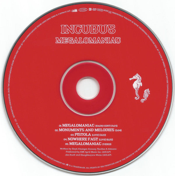 Incubus (2) : Megalomaniac (CD, Maxi, Enh)
