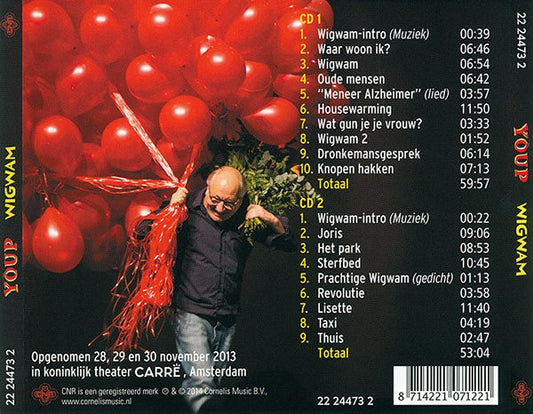 Youp van 't Hek : Wigwam (2xCD, Album)