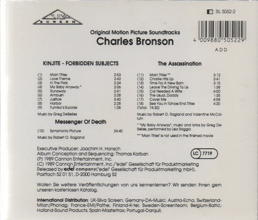 Various : Charles Bronson : Kinjite - Forbidden Subjects / Messenger Of Death / The Assassination (Original Motion Picture Soundtracks) (CD)