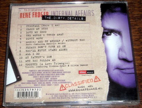 René Froger : Internal Affairs (CD, Album)