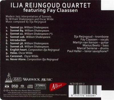 Ilja Reijngoud Quartet Featuring Fay Claassen : The Shakespeare Album (SACD, Album)