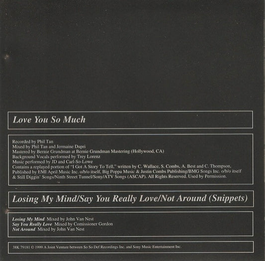 Trina Broussard : Love You So Much (CD, Single)