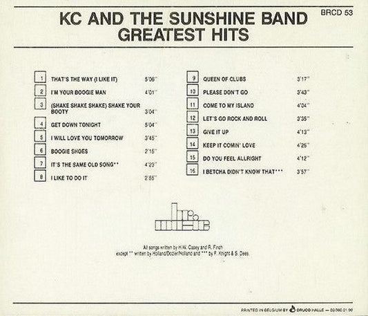 KC And The Sunshine Band* : Greatest Hits (CD, Comp, RE)