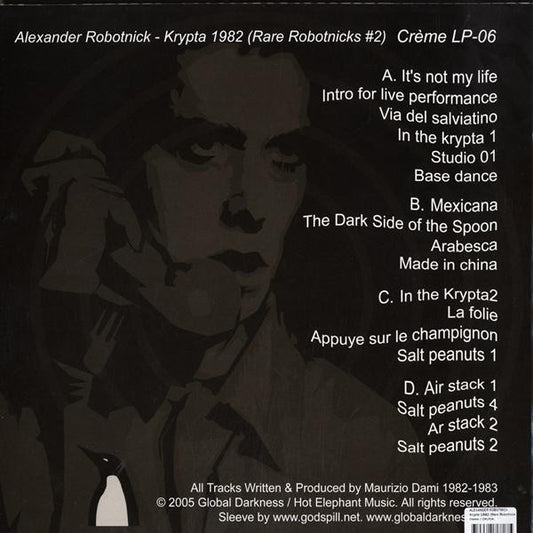 Alexander Robotnick : Krypta 1982 (Rare Robotnicks Part 2) (2xLP, Comp)