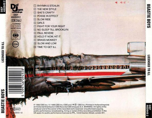 Beastie Boys : Licensed To Ill (CD, Album, RE)