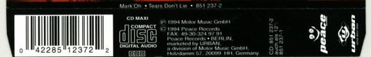 Mark 'Oh : Tears Don't Lie (CD, Maxi)