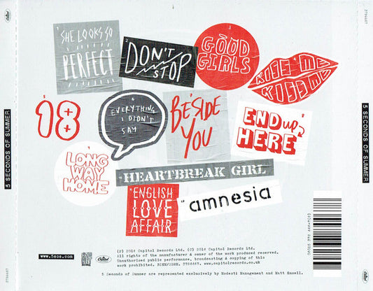 5 Seconds Of Summer : 5 Seconds Of Summer (CD, Album)