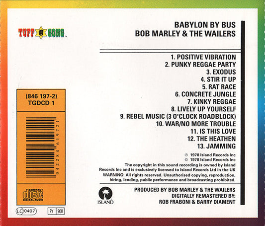 Bob Marley & The Wailers : Babylon By Bus (CD, Album, RE, RM)