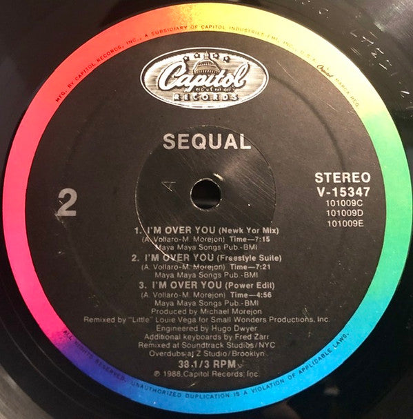 Sequal : I'm Over You (12", Single, All)