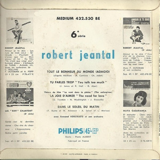Robert Jeantal : 6e Série (7", EP)
