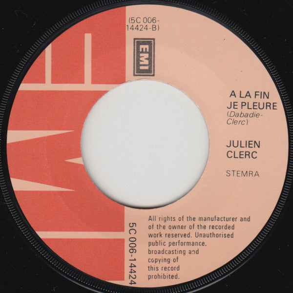 Julien Clerc : Romina (7", Single)