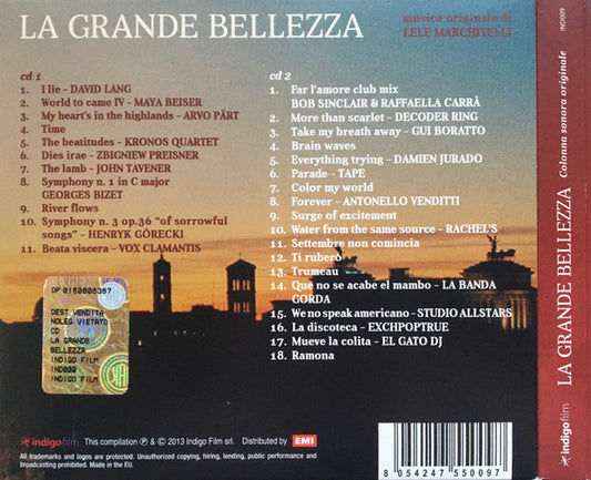 Various : La Grande Bellezza (Colonna Sonora Originale) (2xCD, Album, Comp)