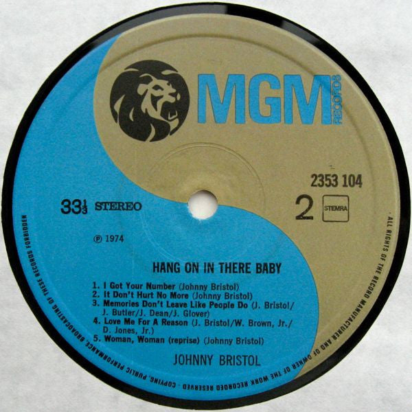 Johnny Bristol : Hang On In There Baby (LP, Album)